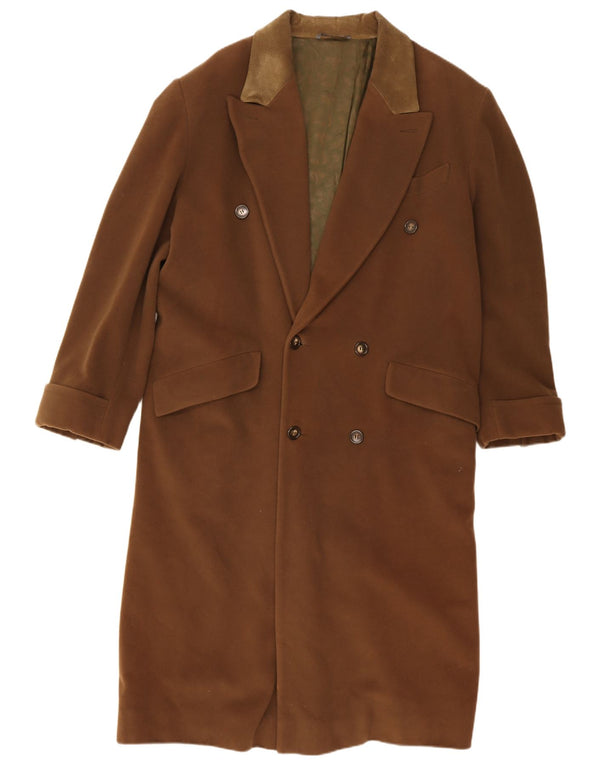 Byblos Ανδρικό Παλτό Διπλό Μαλλί IT 52 XL Καφέ