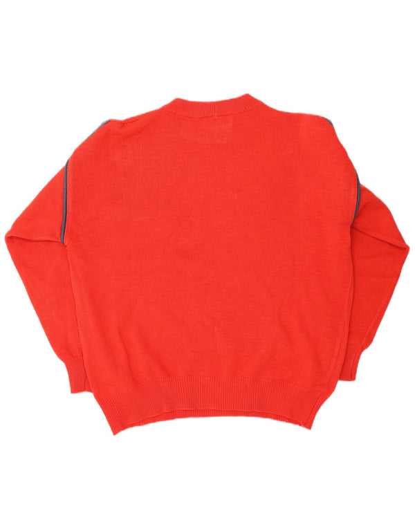 JC De Castelbajac για Iceberg Womens Crew Jumper πουλόβερ UK 18 XL Red