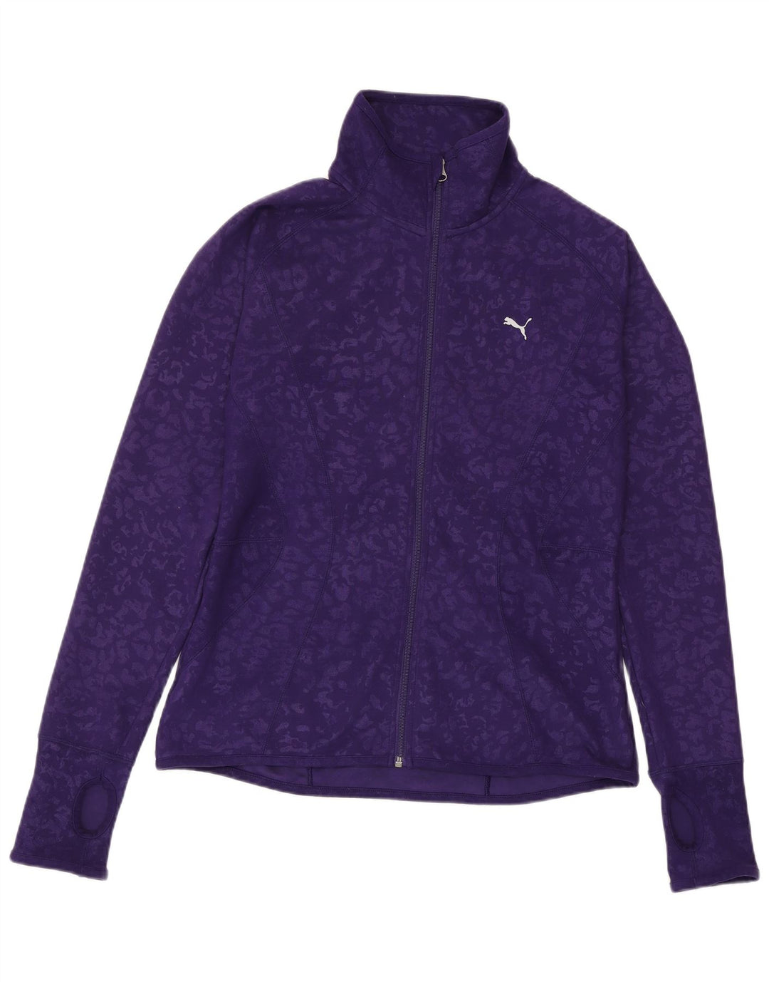 Γυναικεία φόρμα PUMA Top Jacket UK 14 Large Purple Animal Print Polyester