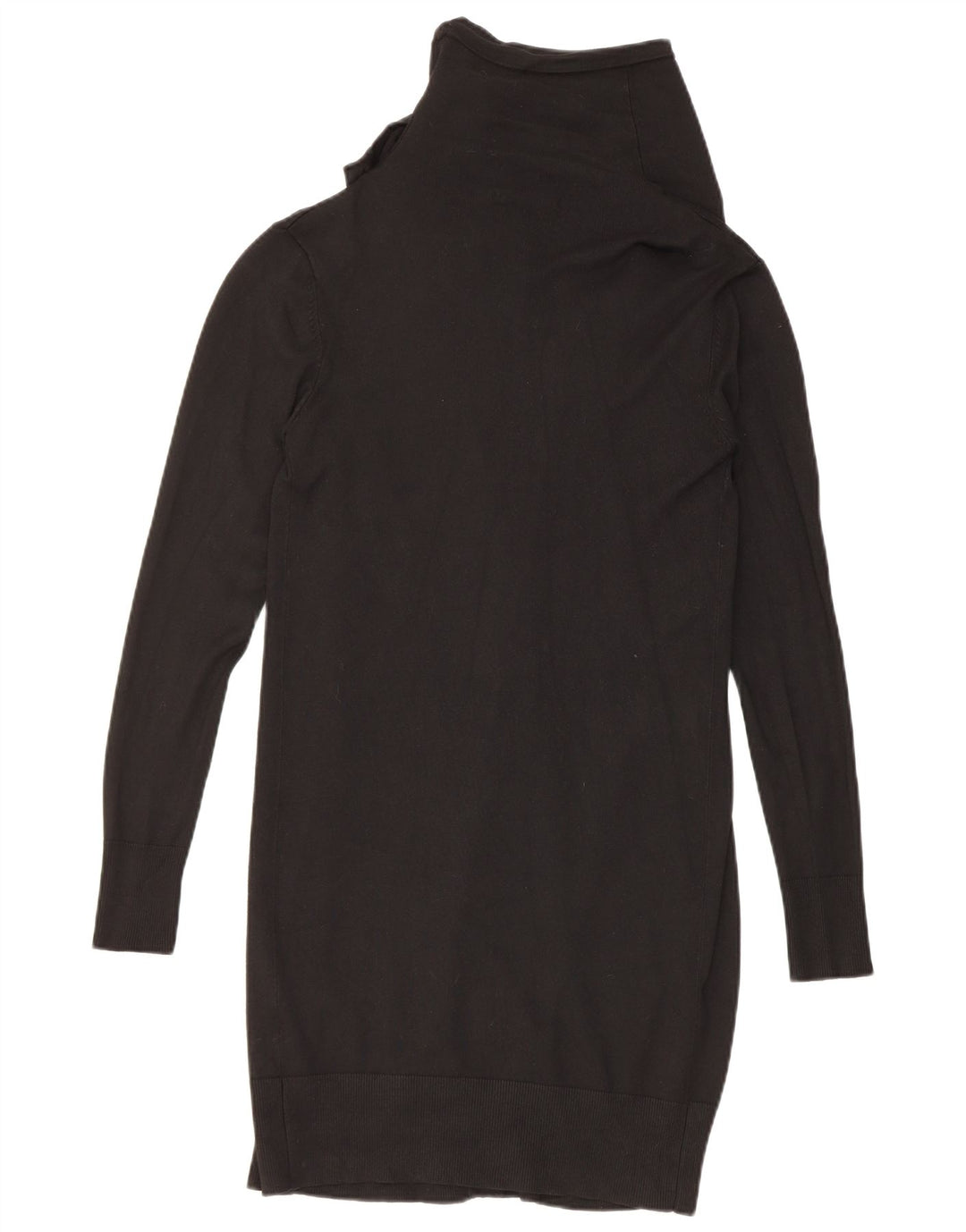 Zara Γυναικεία Ζακέτα Longline UK 12 μεσαία μαύρη βισκόζη