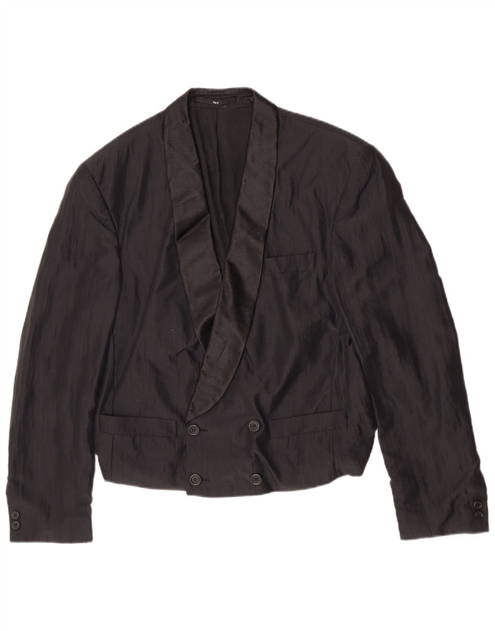 Στούντιο Coletti Ανδρικό σακάκι με διπλό στήθος UK 38 Medium Black
