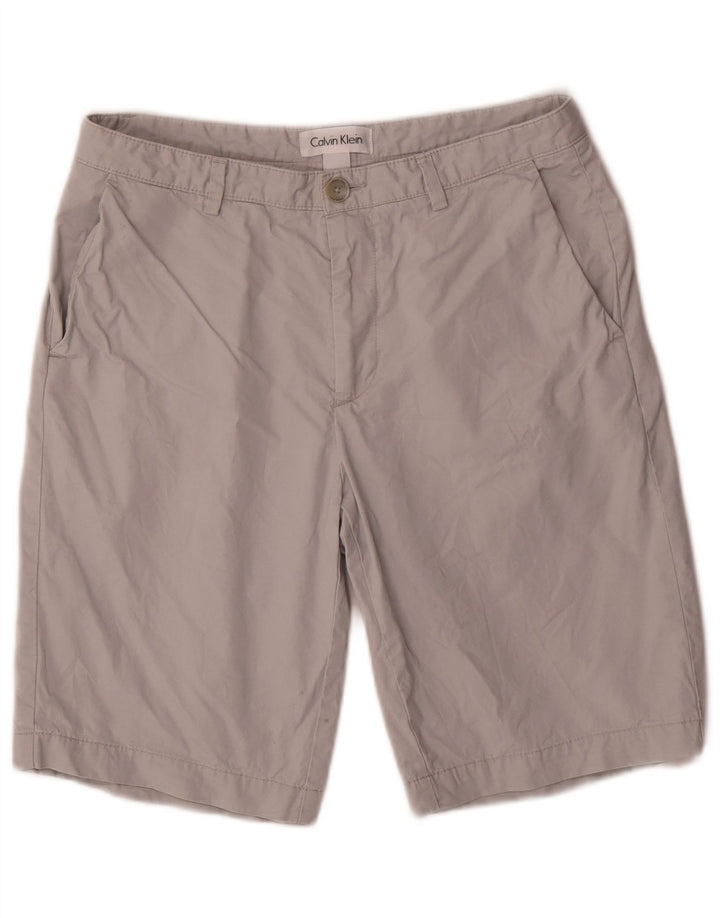 Ανδρικό σορτς Chino Calvin Klein W30 Βαμβακερό μεσαίο γκρι