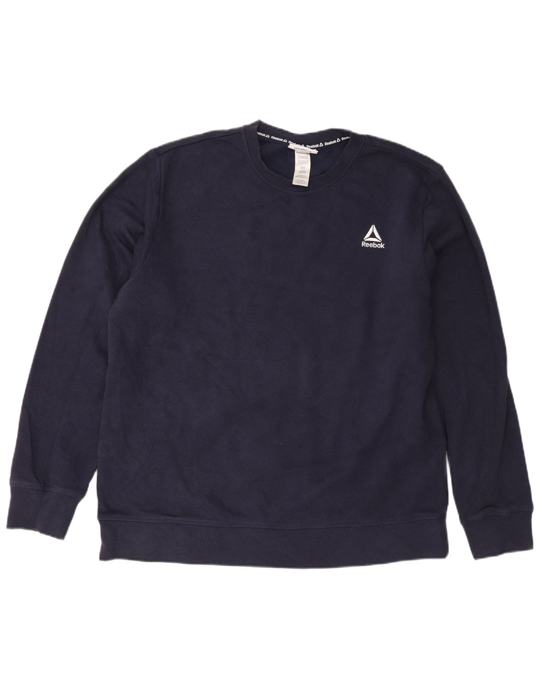 Ανδρικό φούτερ Reebok Jumper Large Navy Blue από βαμβάκι
