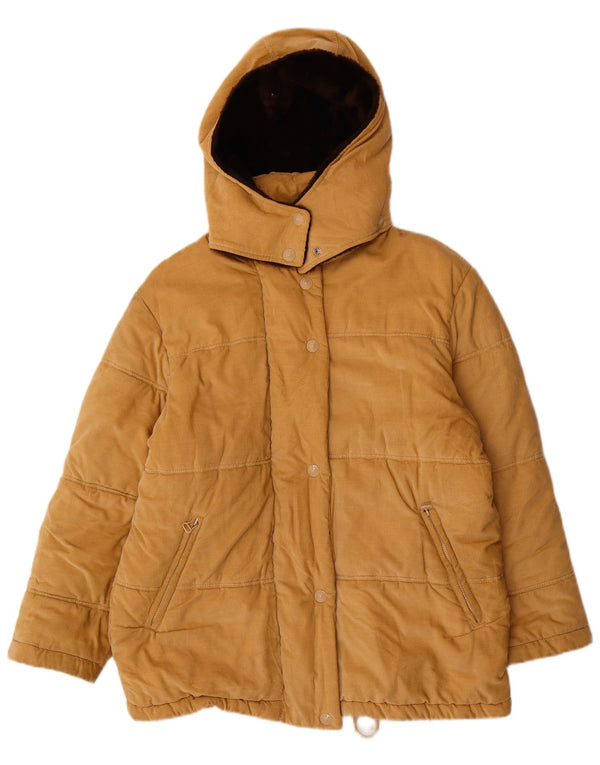 BELFE & BELFE Γυναικείο κοτλέ με κουκούλα με επένδυση UK 18 XL βαμβακερό μπεζ