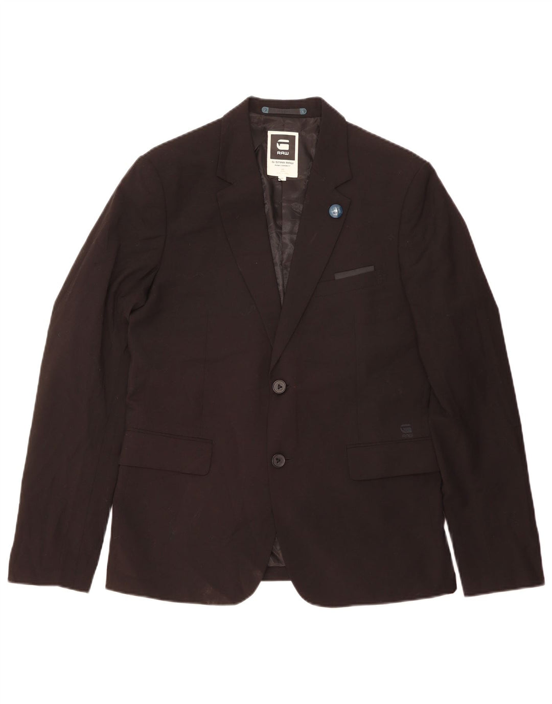 G-Star Ανδρικό τζάκετ Blazer 2 κουμπιών IT 52 XL Μαύρο Πολυεστέρας