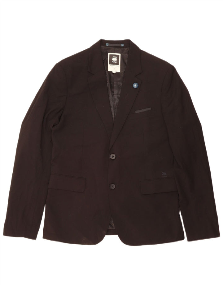 G-Star Ανδρικό τζάκετ Blazer 2 κουμπιών IT 52 XL Μαύρο Πολυεστέρας