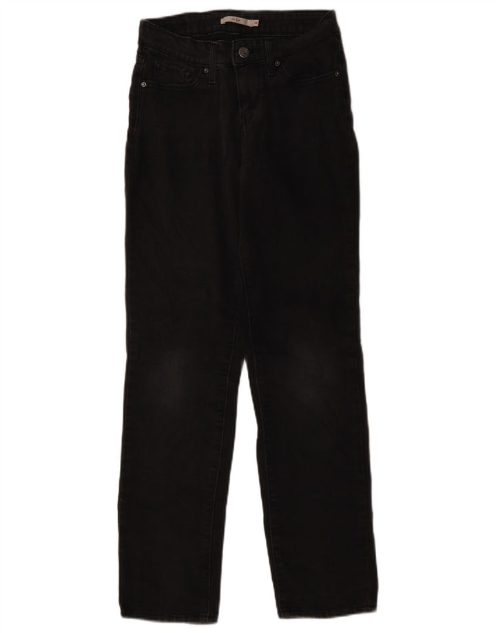Levi's Womens 712 Slim Jeans W26 L29 Μαύρο βαμβακερό
