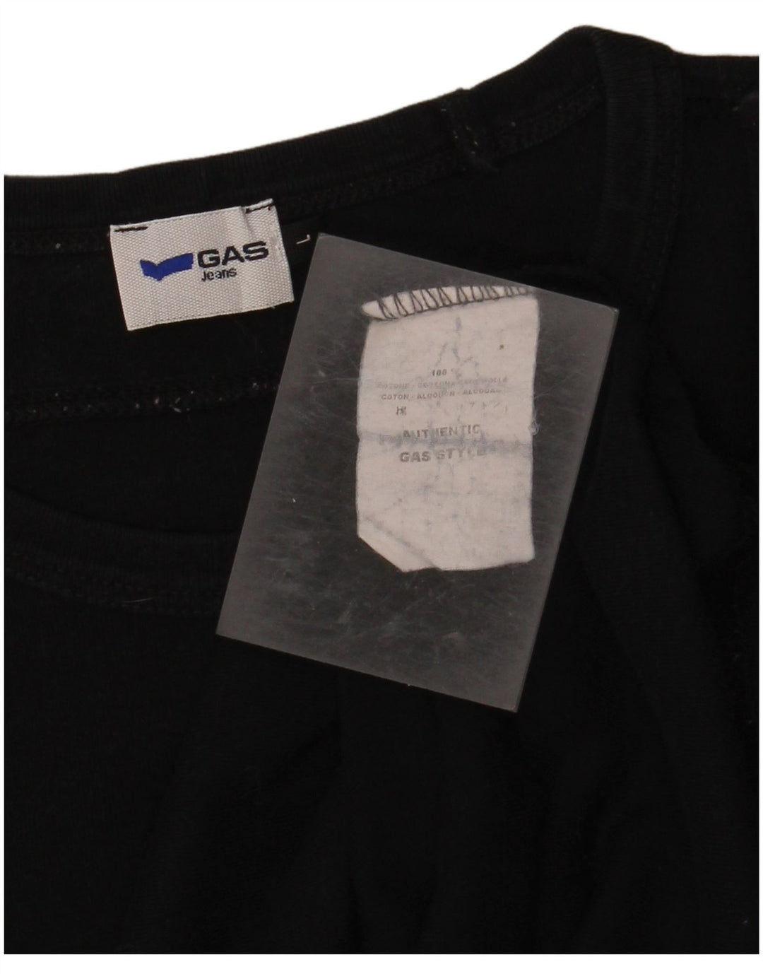 Ανδρικό τοπ GAS Μακρυμάνικο μεγάλο μαύρο βαμβακερό
