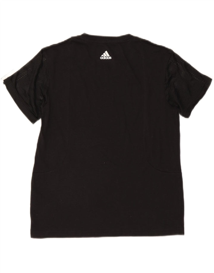 Adidas Γυναικείο T-Shirt Top UK 8/10 Small Black Polyester
