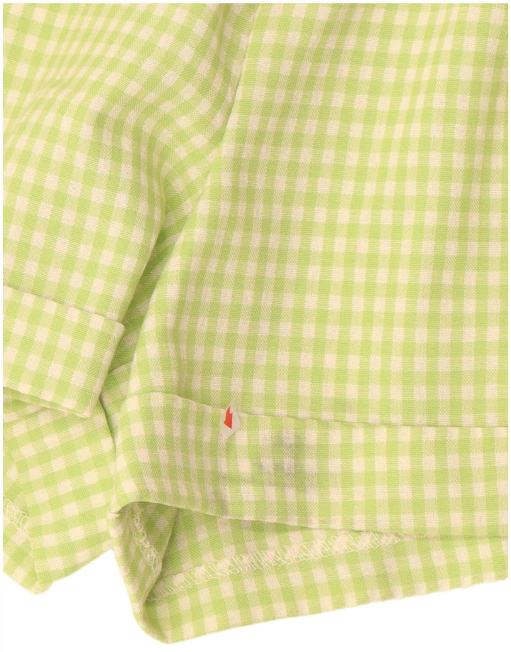Γυναικείο ψηλόμεσο σορτς Chino PIMKIE IT 44 Medium W26 Green Gingham