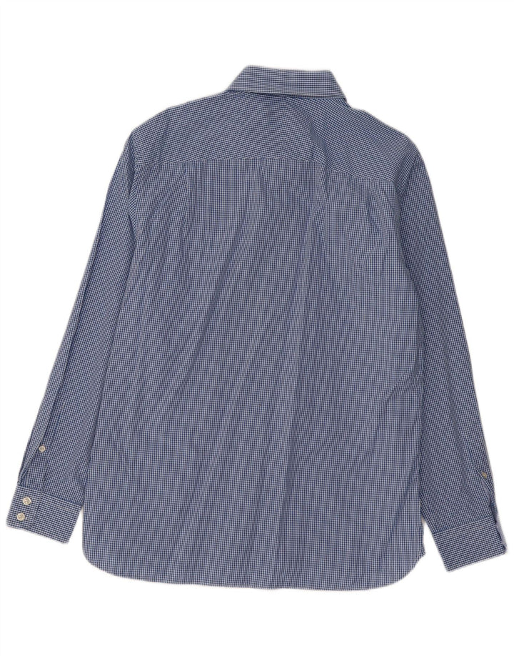 Ανδρικό πουκάμισο Jaeger μεγέθους 16 Large Blue Gingham