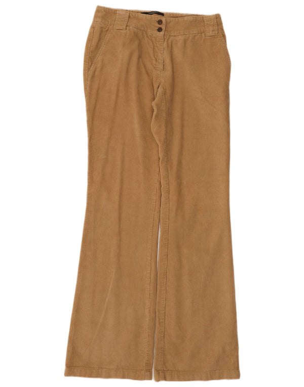 Max Mara Womens Weekend Flare Corduroy Trousers UK 8 Small W28 L33 Beige