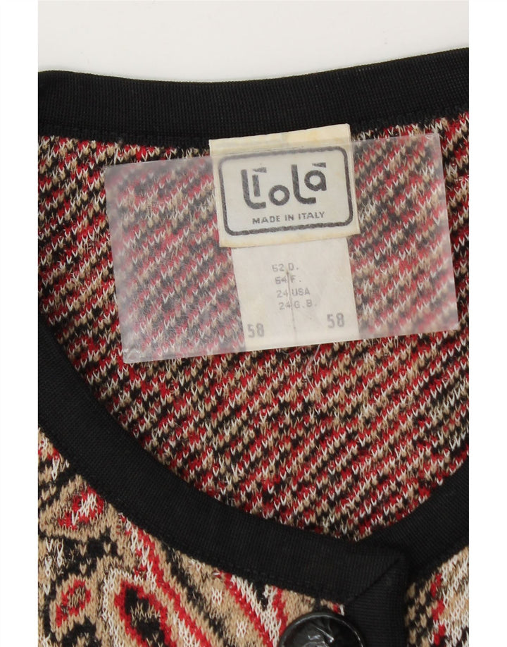 Liola γυναικείο μπουφάν blazer UK 24 4XL πολύχρωμο μαλλί Paisley