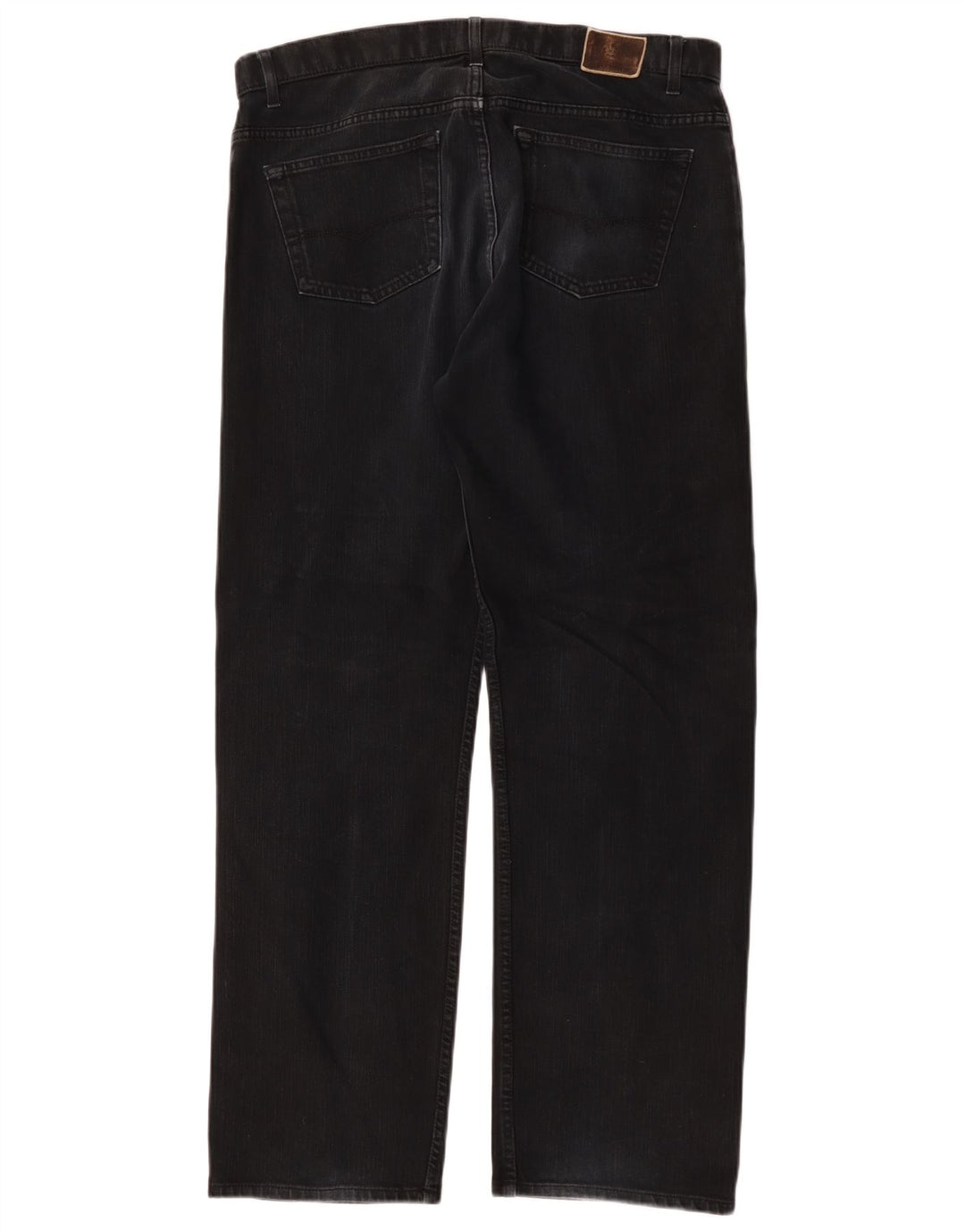 Marks & Spencer Ανδρικό Μπλε Harbor Straight Jeans W36 L31 Μαύρο βαμβακερό