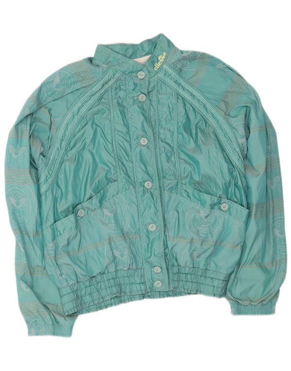 Ellesse Γυναικεία αθλητική φόρμα Top Jacket IT 44 Medium Green Paisley Cotton