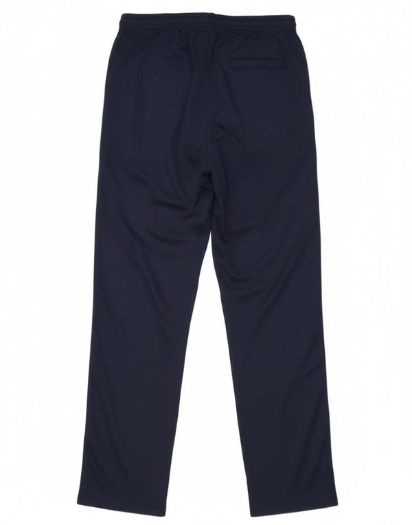 Asics Mens Tracksuit Trousers Large  Navy Blue Colourblock Polyester