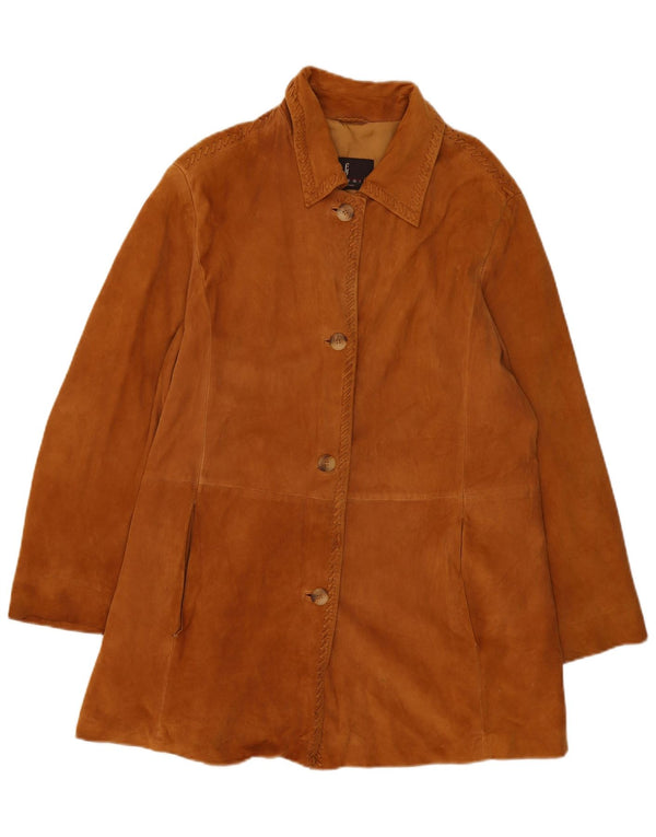 Effegi Γυναικείο Suede Jacket IT 47 Large Brown Δερμάτινο