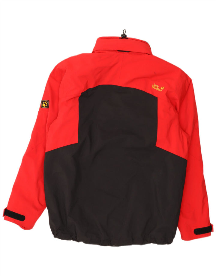 Jack Wolfskin Ανδρικό μπουφάν βροχής UK 44/46 XL Κόκκινο πολύχρωμο πολυαμίδιο