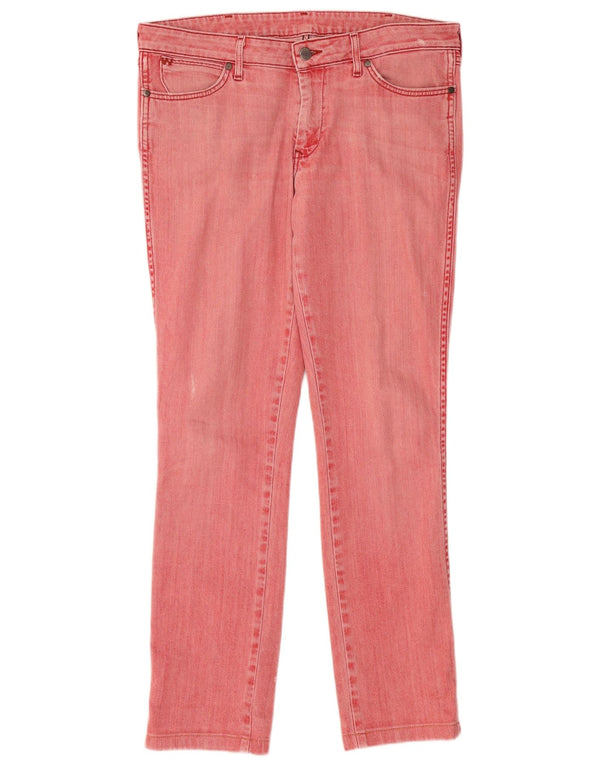 Wrangler Womens Lia Seasonal WD Slim Jeans W33 L31 Κόκκινο βαμβακερό