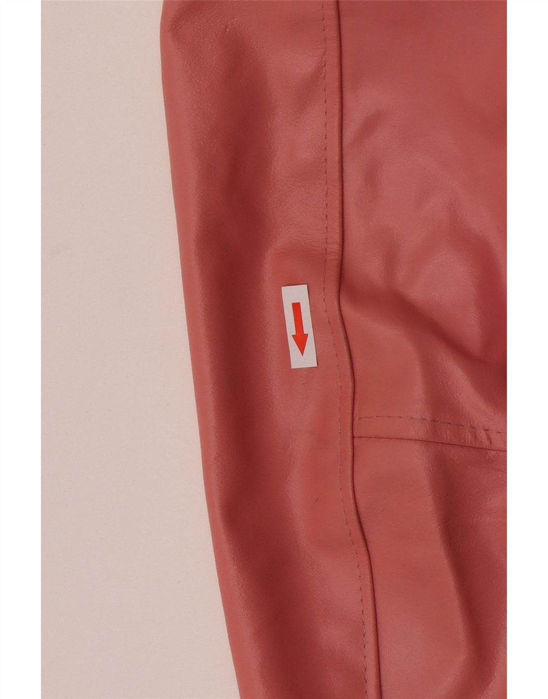 Vintage Γυναικείο Δερμάτινο Μπουφάν UK 14 Large Pink
