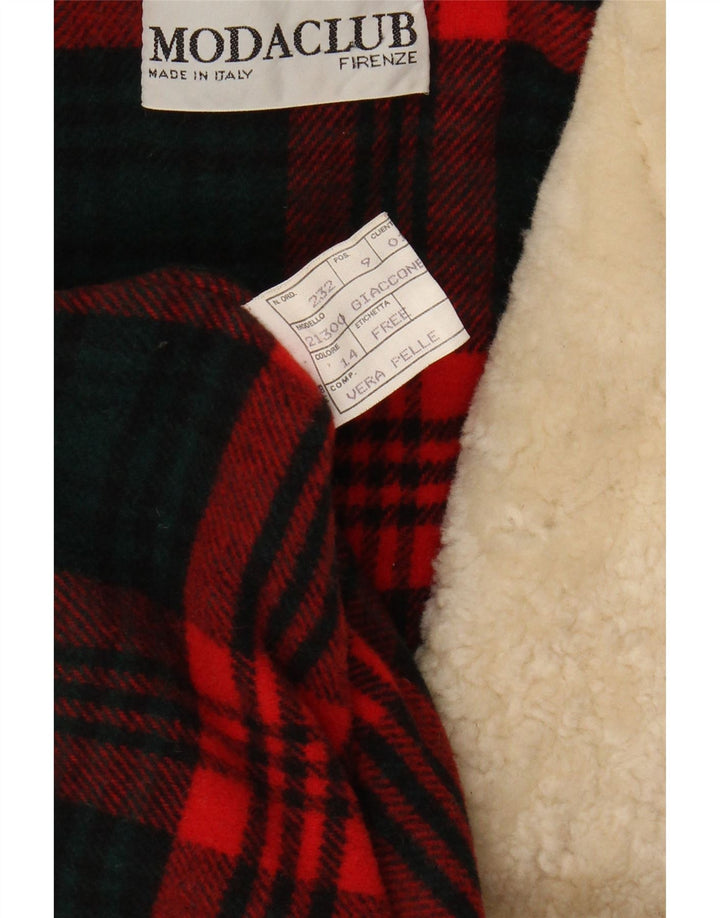 Ανδρικό μπουφάν VINTAGE Loose Fit IT 46 Small Brown Colourblock Leather