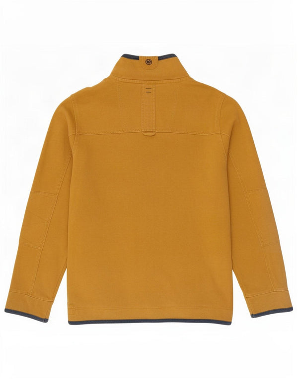 Fat Face Ανδρικό φούτερ The Airlie με φερμουάρ Jumper 2XL κίτρινο βαμβακερό