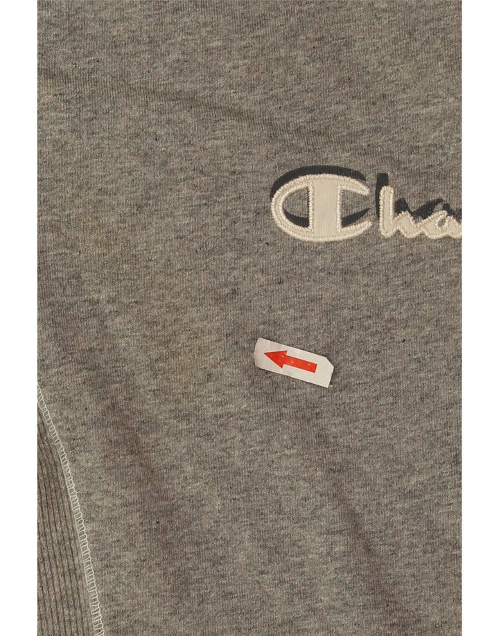 Champion Womens Heritage Classics Graphic T-shirt Top UK 14 Medium Grey