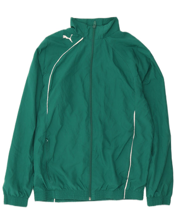 Puma Boys αθλητική φόρμα Top Jacket 15-16 Years Green Polyester