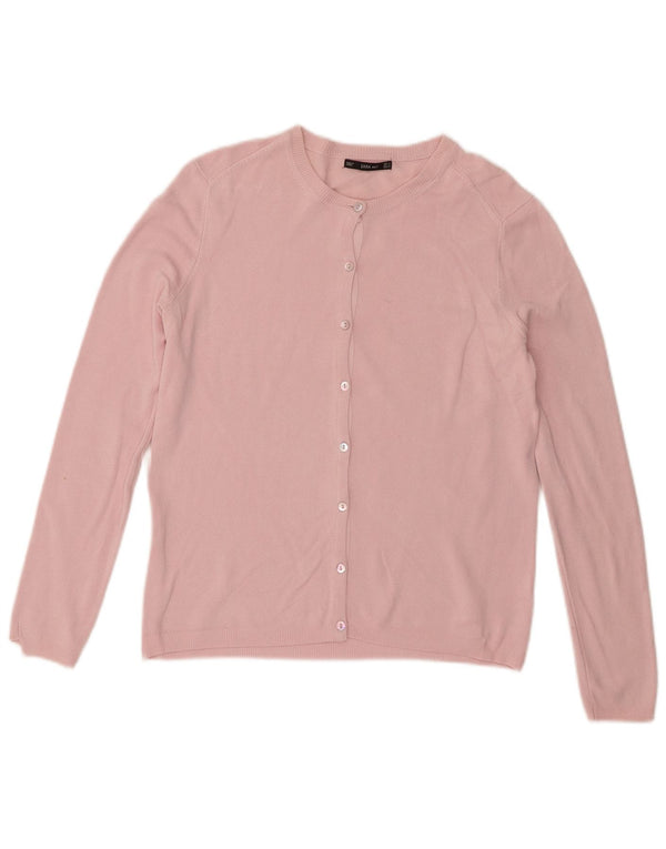 Zara Γυναικεία Ζακέτα UK 12 Medium Pink