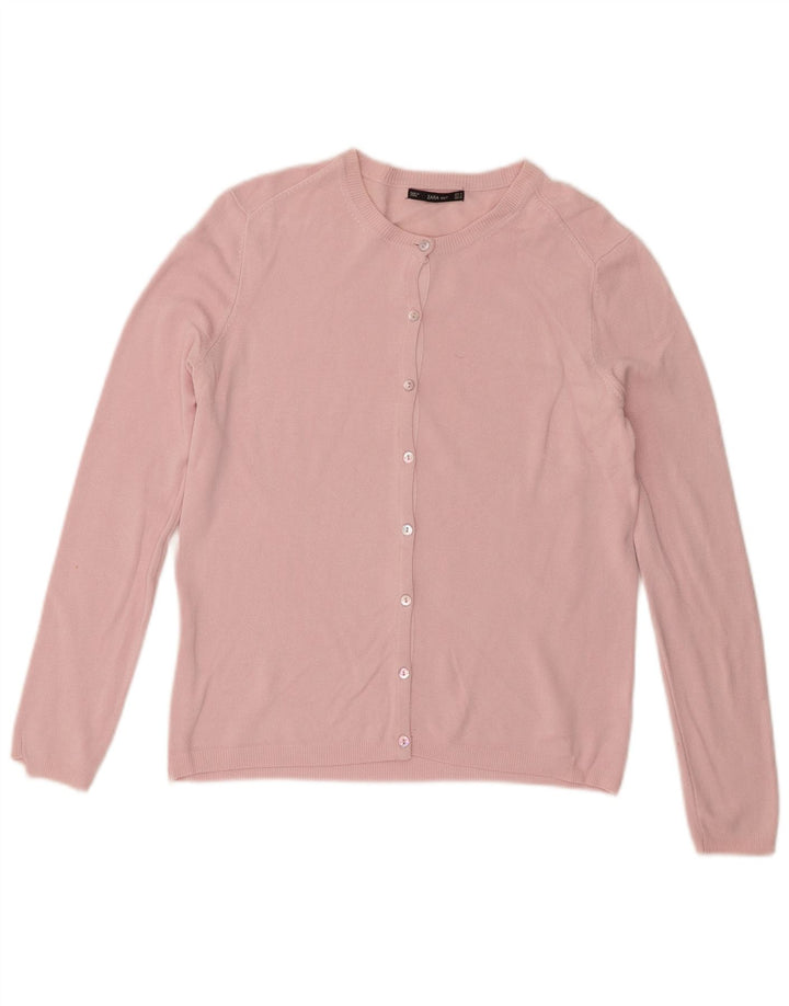 Zara Γυναικεία Ζακέτα UK 12 Medium Pink
