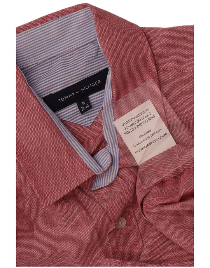 Ανδρικό πουκάμισο Tommy Hilfiger Μέγεθος 39/40 Μεσαίο κόκκινο βαμβακερό