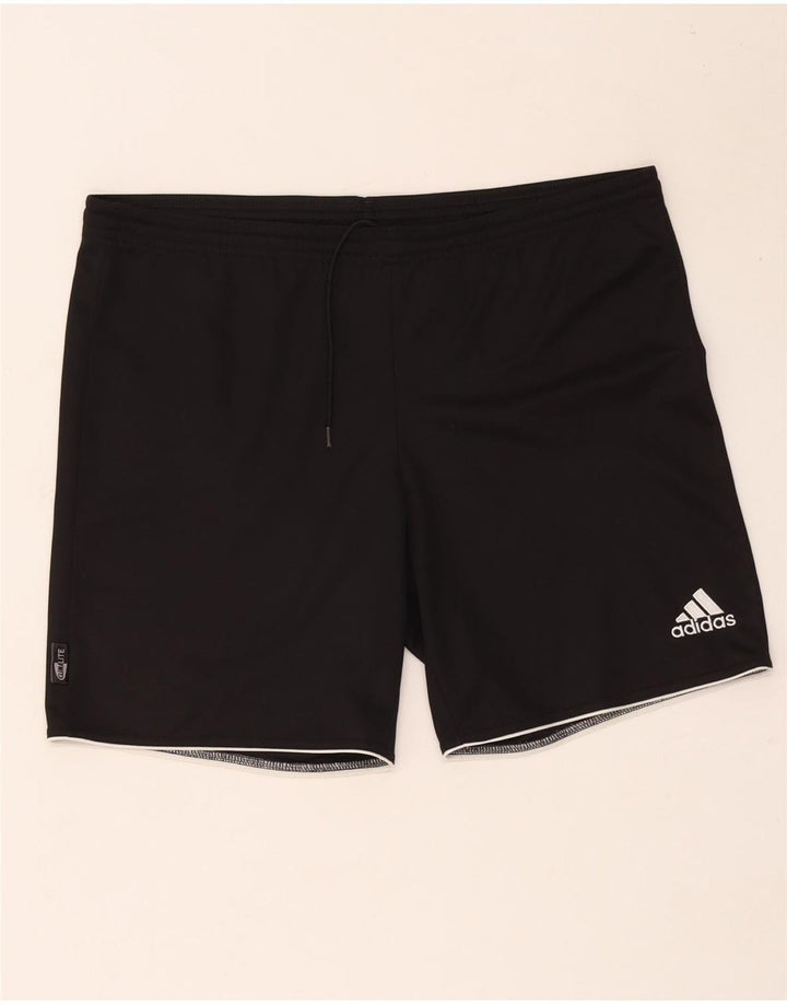Ανδρικό σορτς Adidas Climalite από μεσαίο μαύρο πολυεστέρα