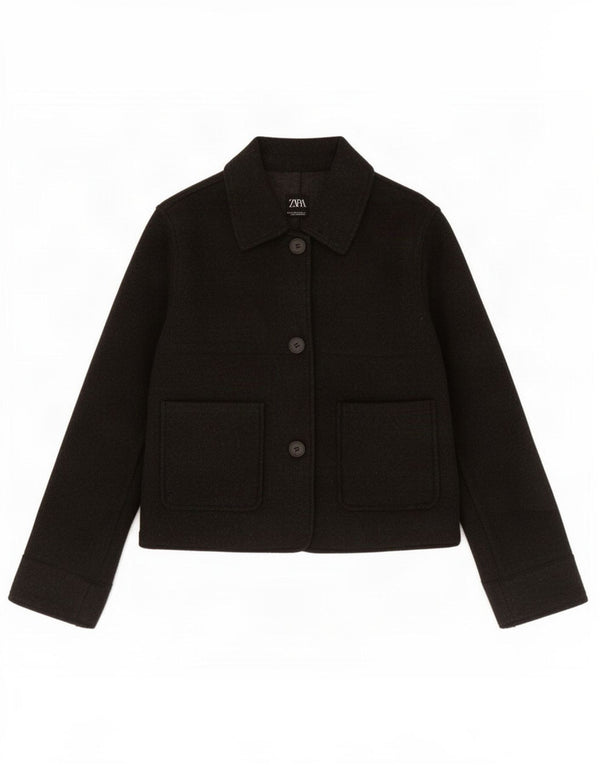 Zara Γυναικείο μπουφάν blazer UK 6 XS με γκρι πολυεστέρα