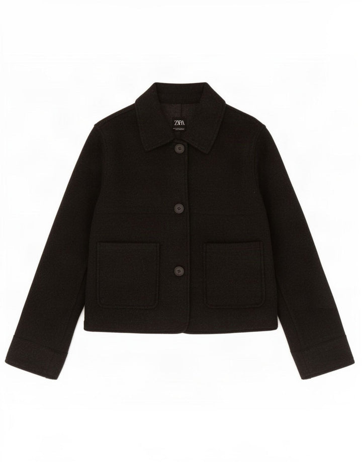 Zara Γυναικείο μπουφάν blazer UK 6 XS με γκρι πολυεστέρα