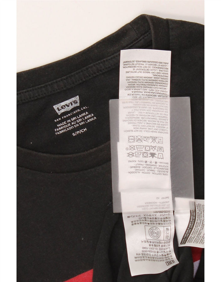 Ανδρικό γραφικό μπλουζάκι Levi's Top Μικρό μαύρο βαμβακερό