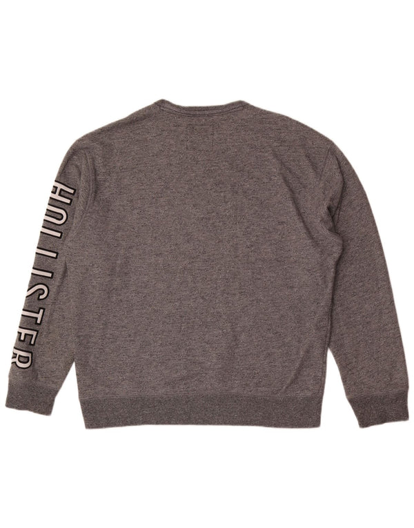 Ανδρικό γραφικό φούτερ Hollister Jumper XL Γκρι βαμβακερό