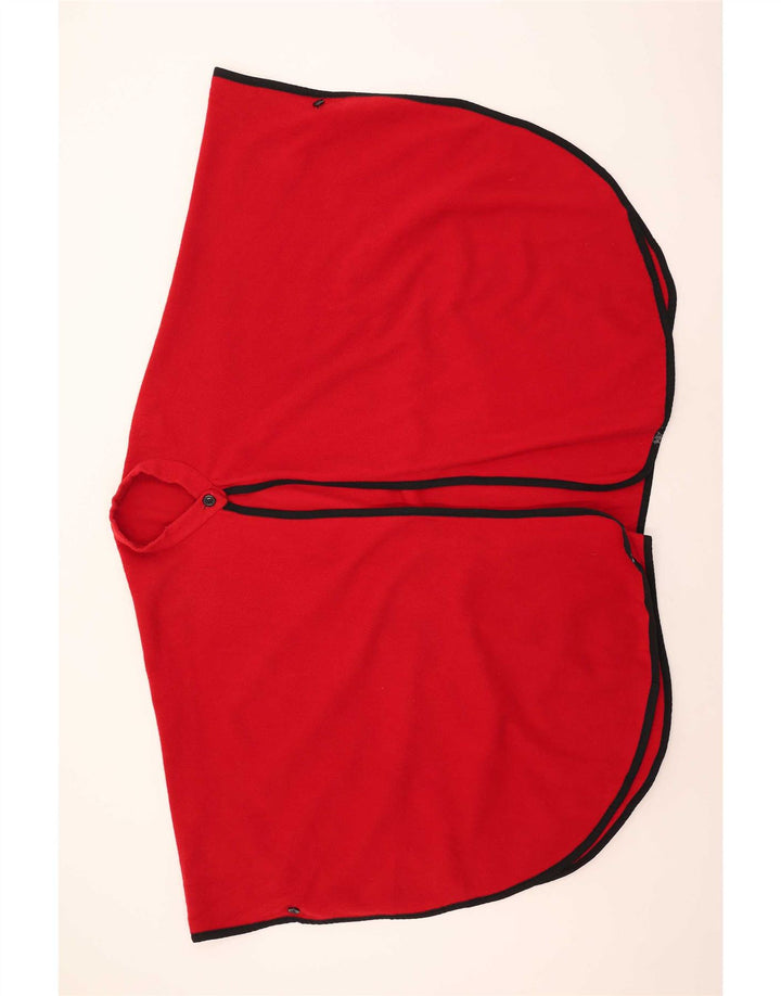 Vintage Γυναικείο Παλτό Poncho One Size Κόκκινο