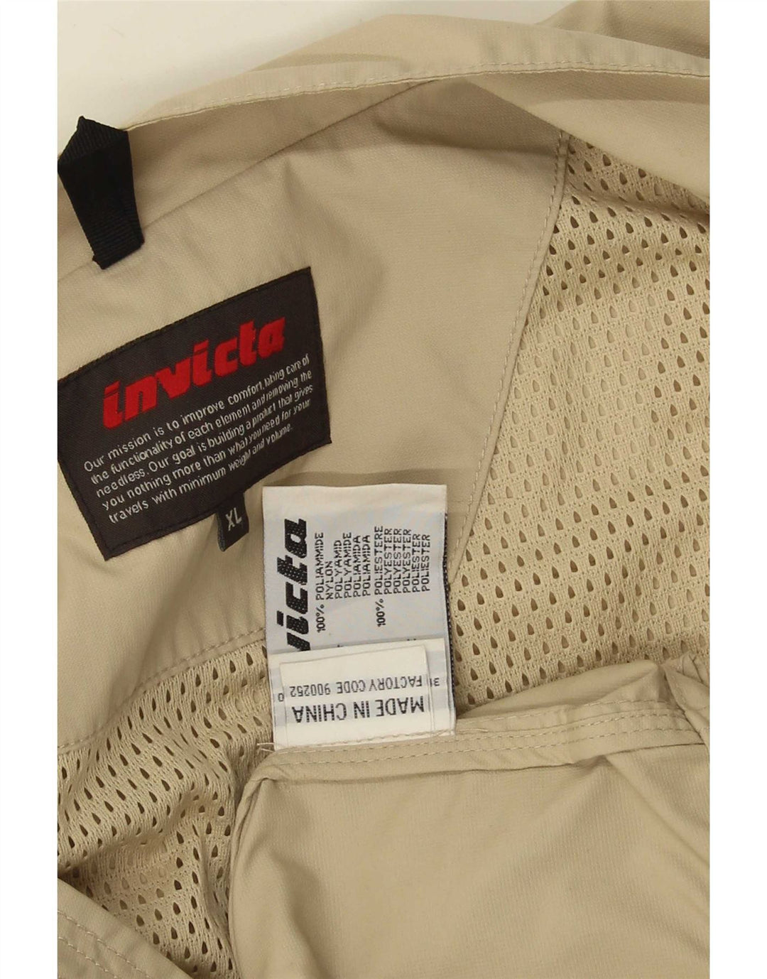 Ανδρικό μπουφάν βροχής Invicta UK 42 XL Beige Polyamide