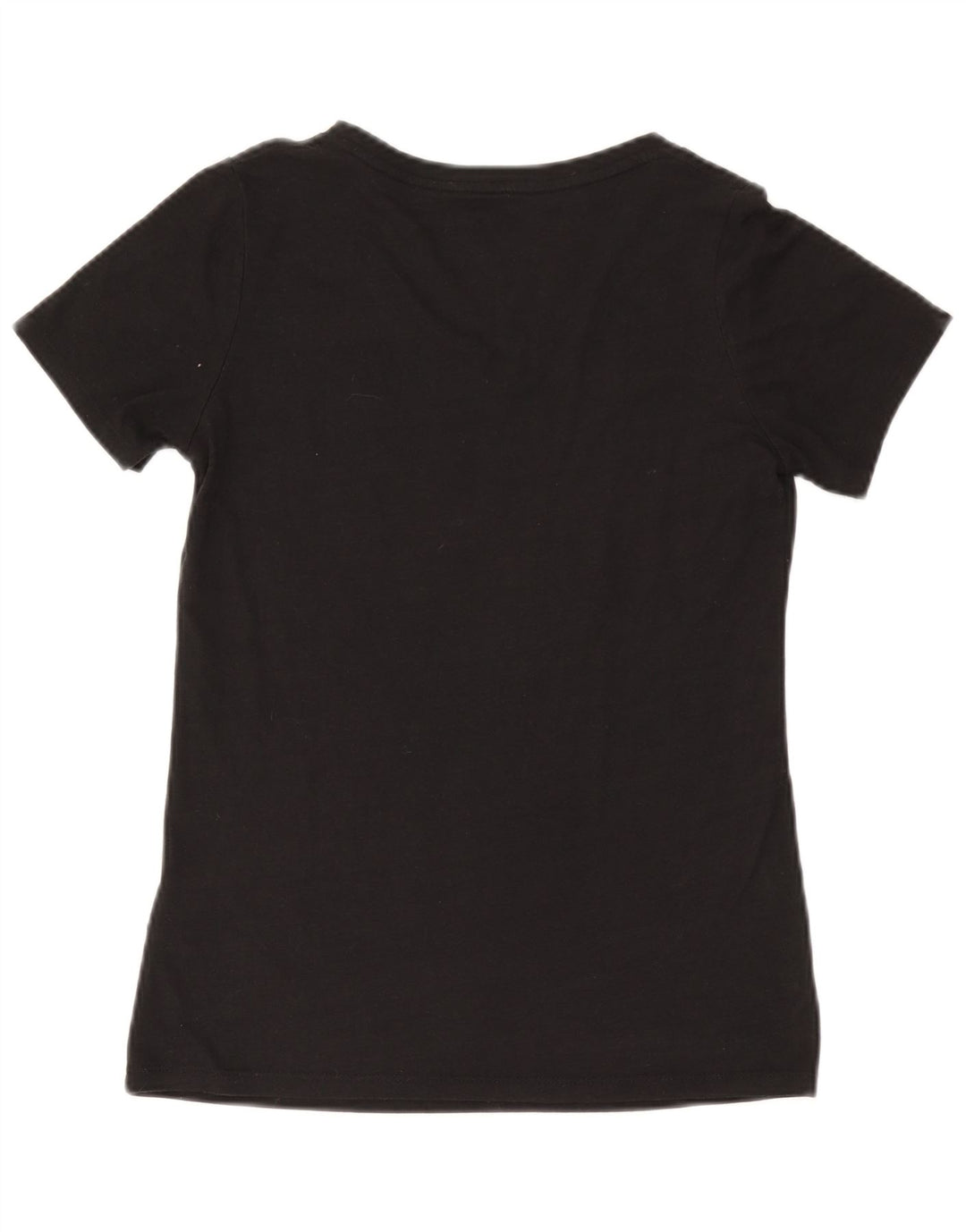 Γυναικείο γραφικό μπλουζάκι αθλητικής κοπής NIKE Top 10 μικρού μαύρου πολυεστέρα