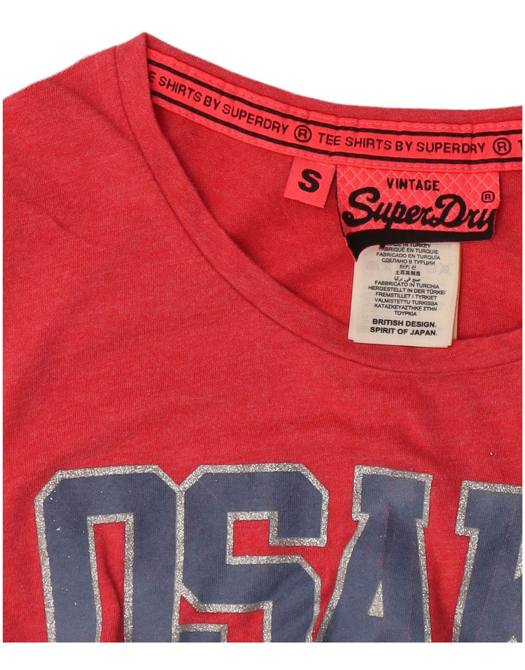Superdry Γυναικείο T-Shirt Osaka Graphic Top 10 Small Pink Βαμβακερό