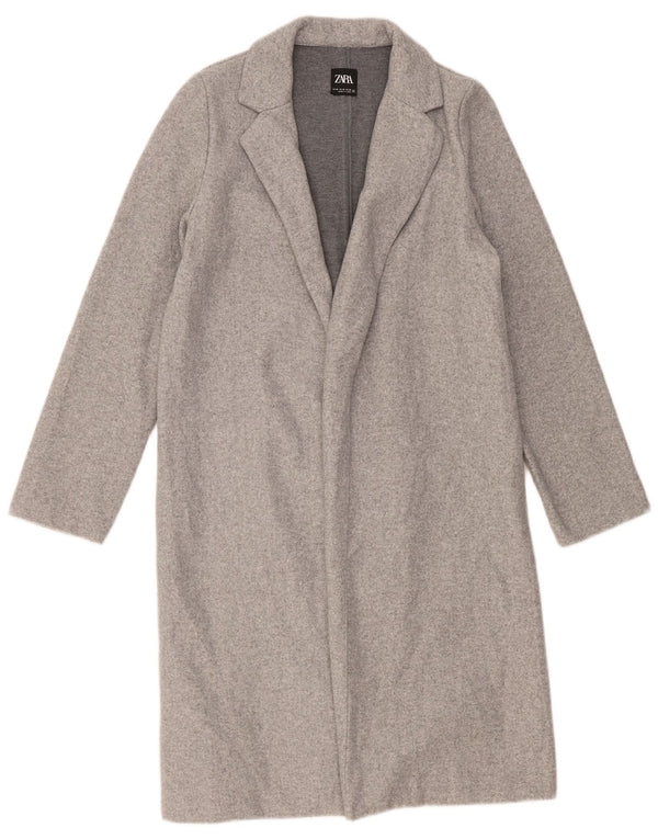 Zara Γυναικείο Open Coat UK 14 Medium Grey
