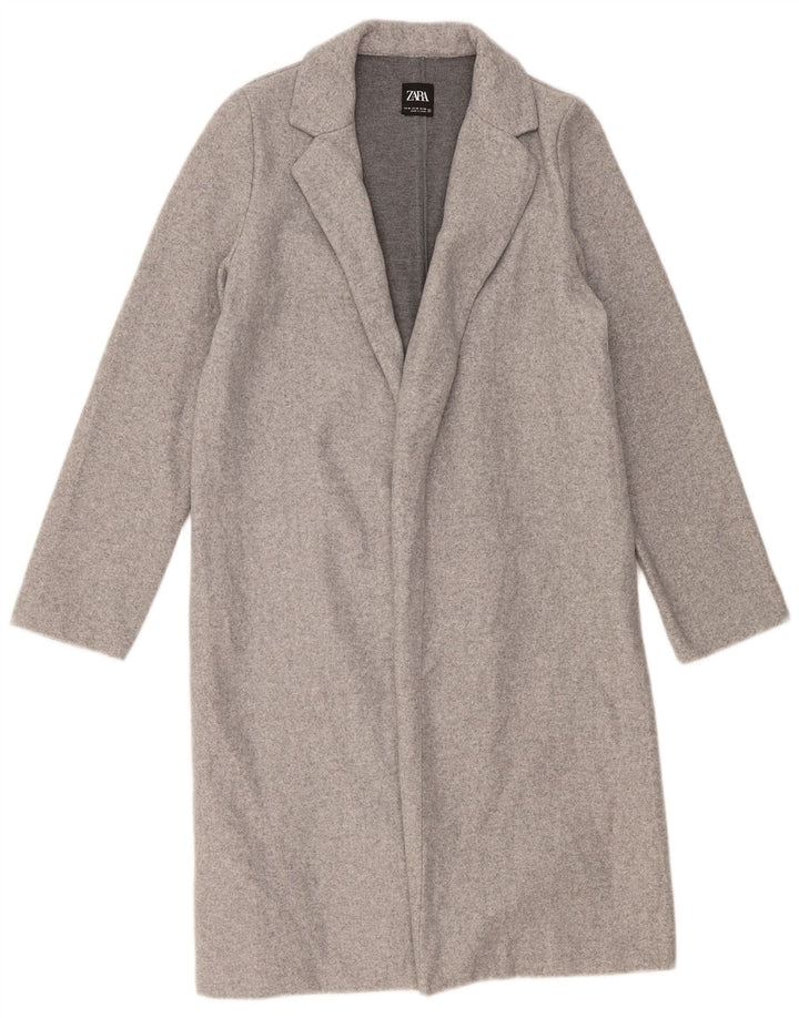 Zara Γυναικείο Open Coat UK 14 Medium Grey