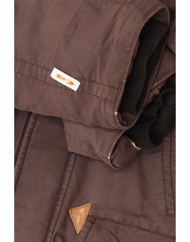 Blauer Ανδρικό μπουφάν με κουκούλα UK 36 Small Brown Polyamide
