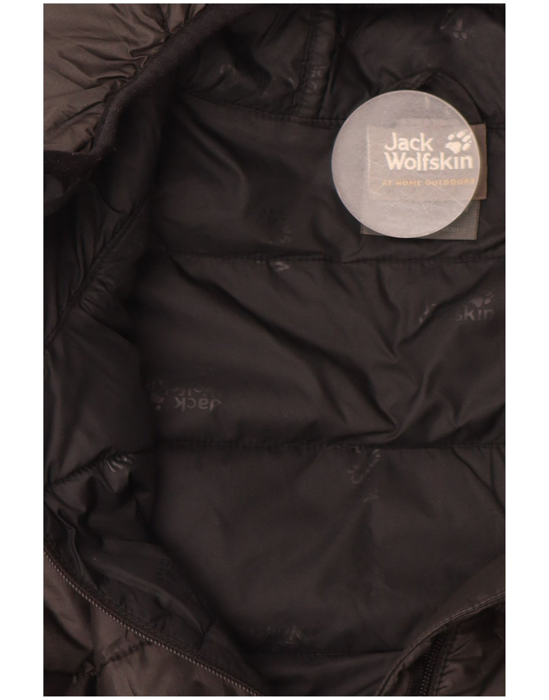 JACK WOLFSKIN Ανδρικό μπουφάν με κουκούλα UK 34 μικρό μαύρο πολυεστέρα