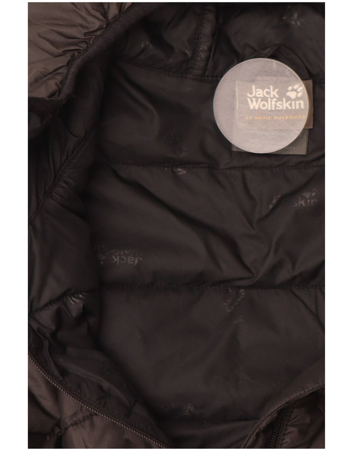 JACK WOLFSKIN Ανδρικό μπουφάν με κουκούλα UK 34 μικρό μαύρο πολυεστέρα