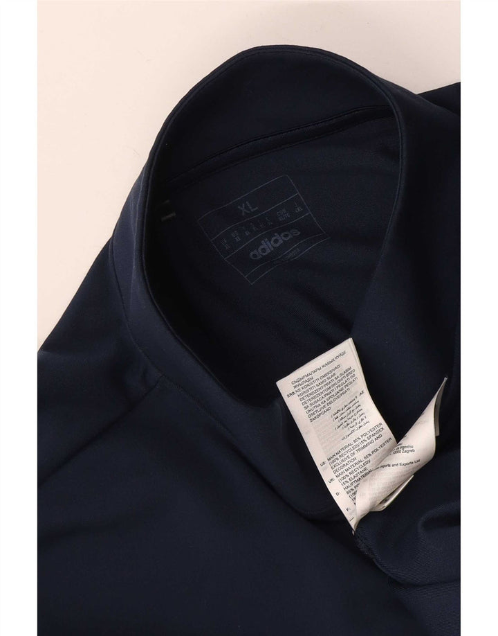 Ανδρική φόρμα πουλόβερ με φερμουάρ Adidas Top XL Navy Blue Polyester