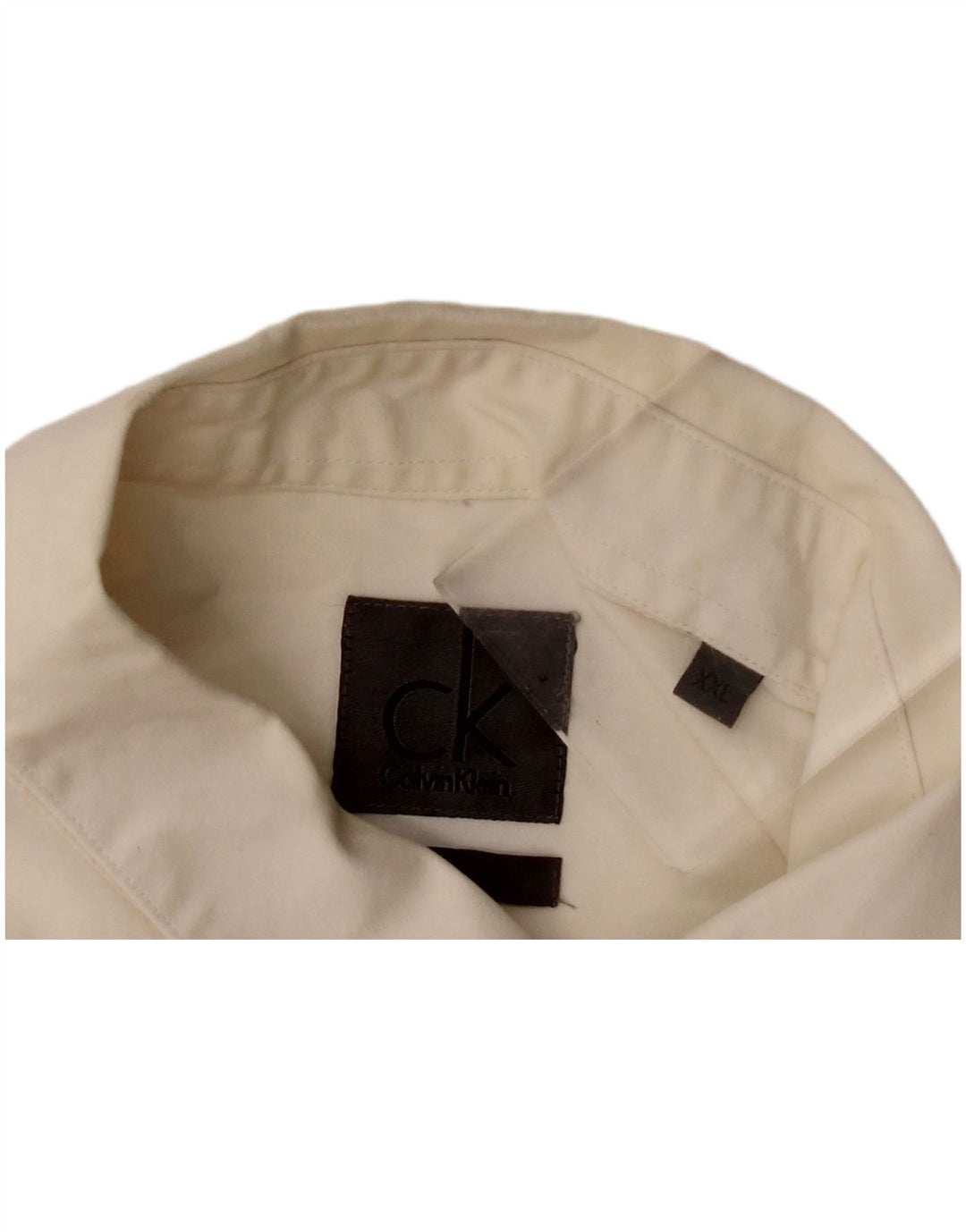 Ανδρικό πουκάμισο Calvin Klein 2XL Off White