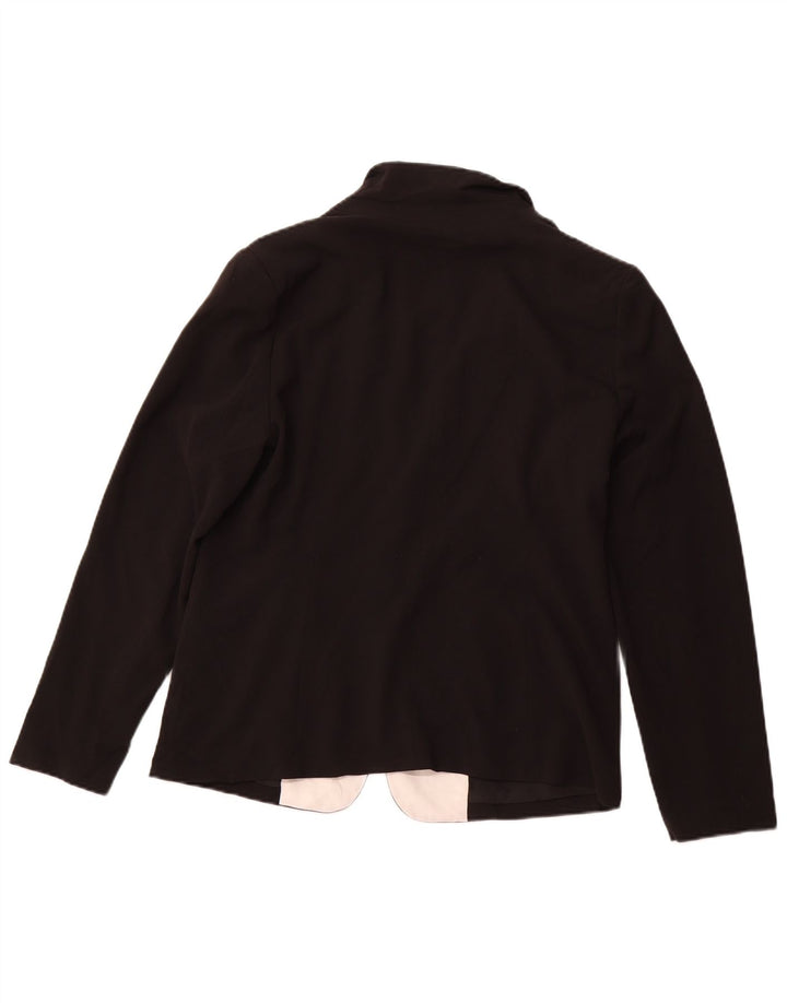 MOSSIMO Γυναικείο σακάκι 1 κουμπιού σακάκι UK 16 Large Black Colourblock