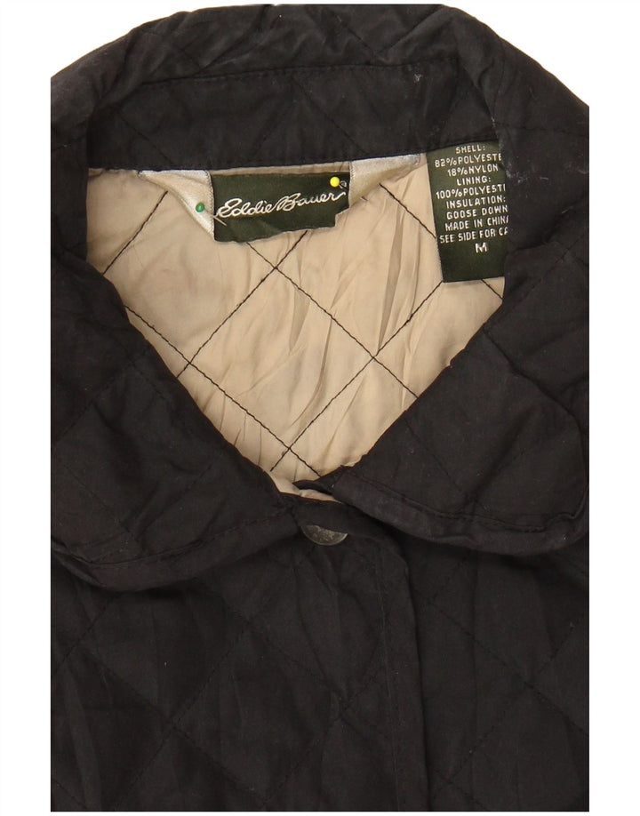 EDDIE BAUER Γυναικείο καπιτονέ μπουφάν UK 12 Μεσαίο Μαύρο Πολυεστέρας