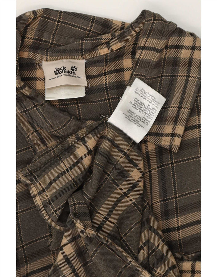 Ανδρικό φανελένιο πουκάμισο Jack Wolfskin XL Γκρι βαμβακερό